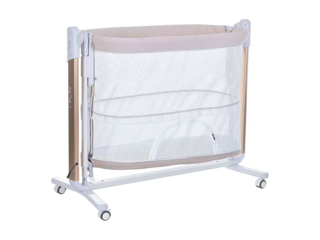 Кроватка-манеж ME 1125 G NOA Beige, app-управление, LED-экран, EL CAMINO