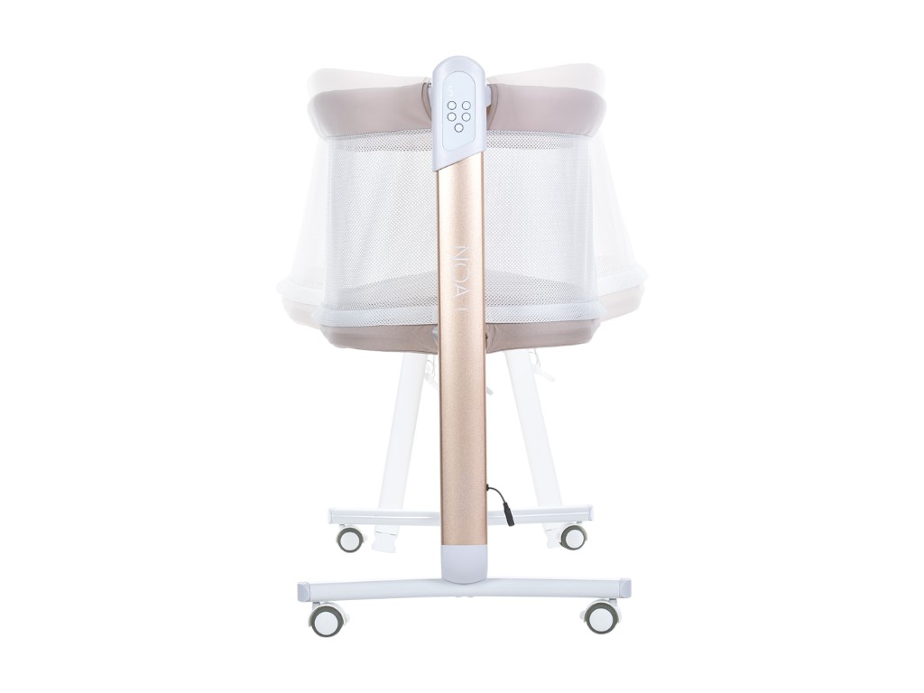 Кроватка-манеж ME 1125 G NOA Beige, app-управление, LED-экран, EL CAMINO