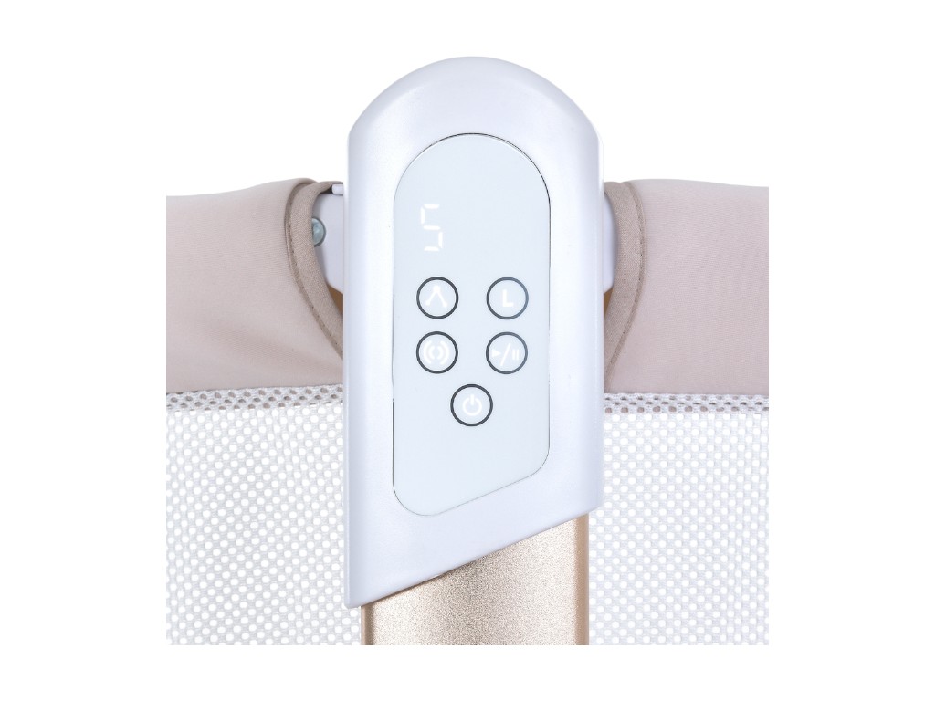Кроватка-манеж ME 1125 G NOA Beige, app-управление, LED-экран, EL CAMINO