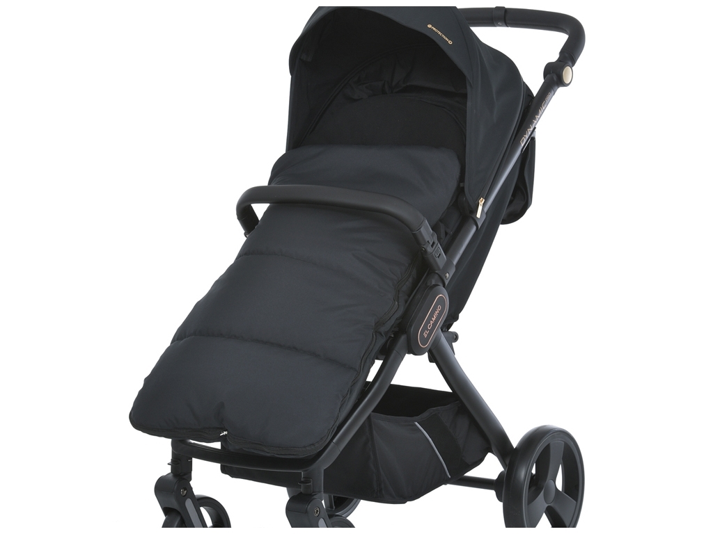 Конверт у коляску дитячу 96х43см. EL CAMINO ME 1130 Footmuff Basic Black
