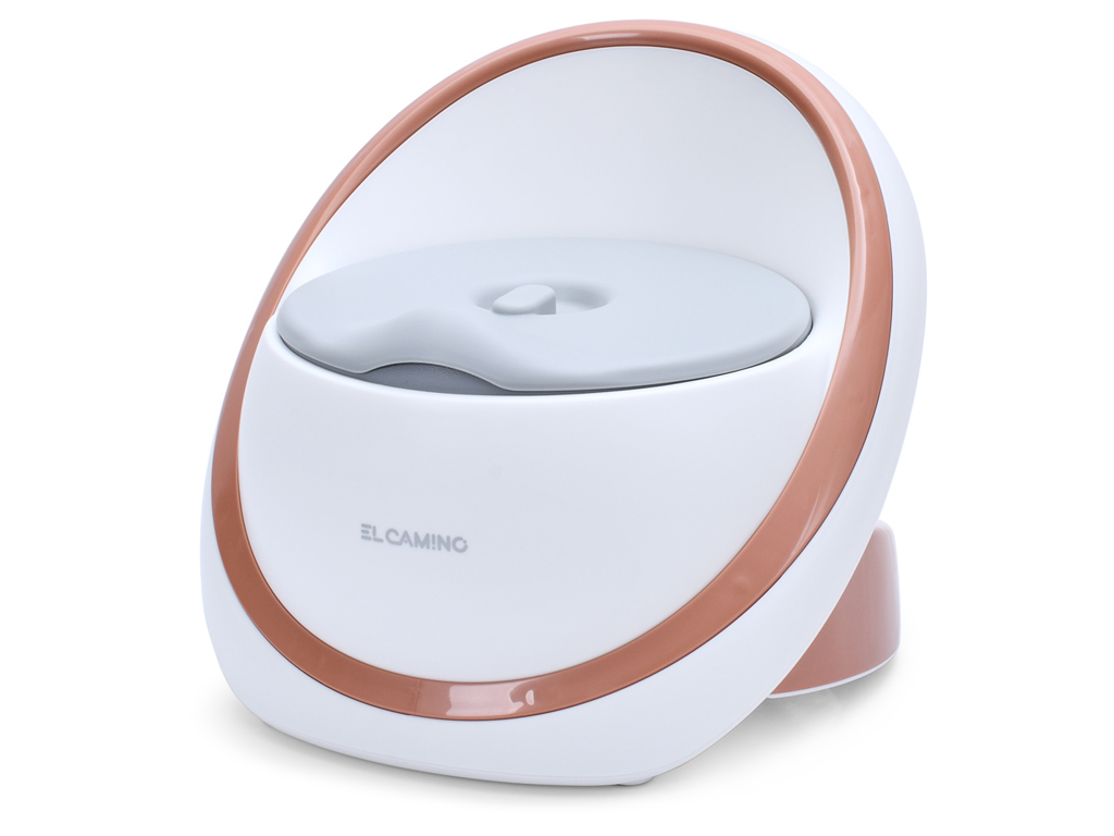 Детский горшок Egg Potty Gold, с мягкой накладкой, 34,2x32,9x29,4 см, ME 1143 Gold, El Camino