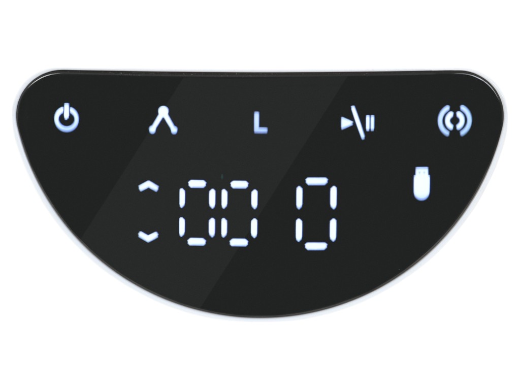 Заколисуючий центр 5 швидкостей, Bluetooth, сенсор закачування, APP-керування, сірий