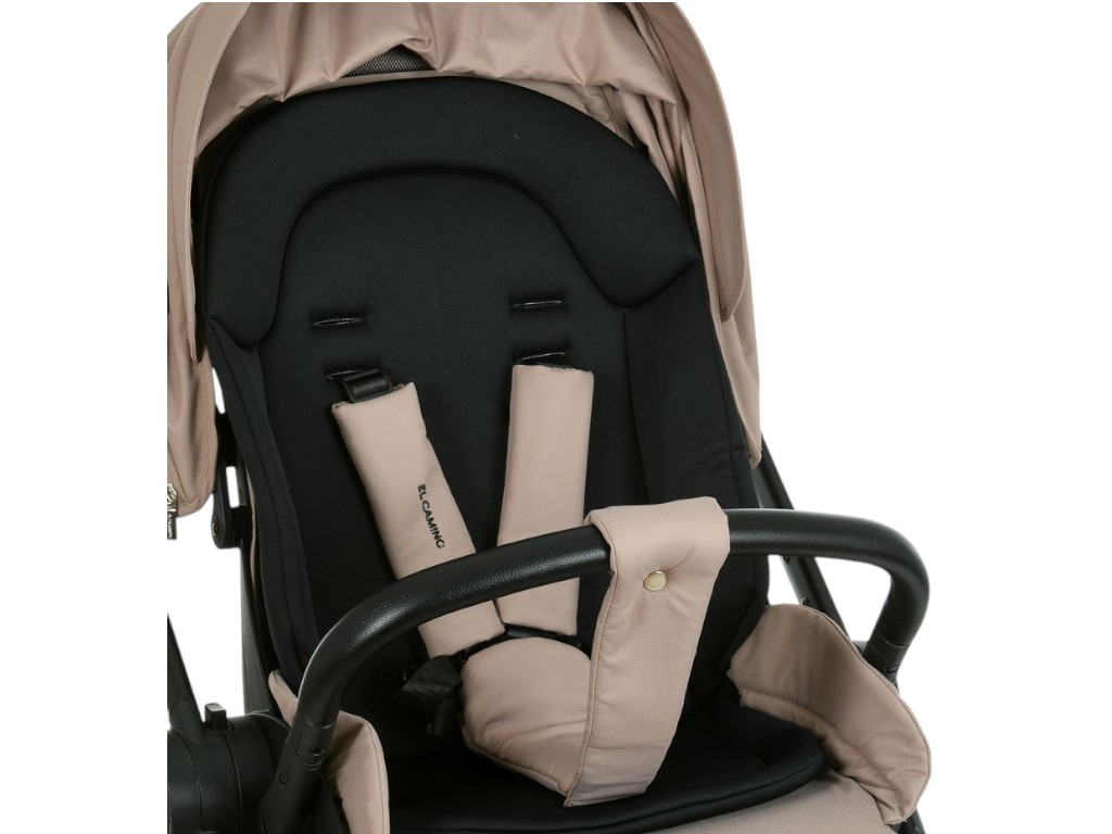 Коляска прогулянкова ME 1191 CHLOE Nougat Beige, алюмінієва рама, El Camino