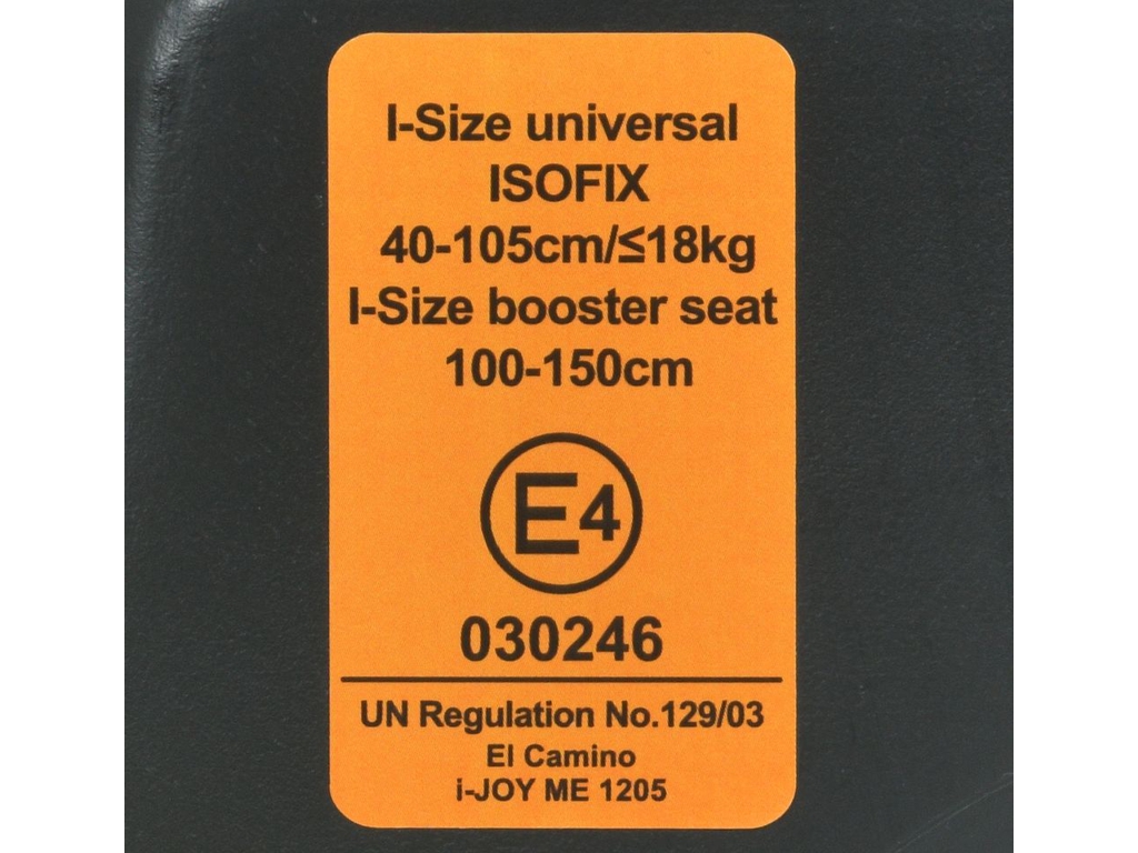 Автокрісло El Camino i-JOY ME 1205 Antracite i-SIZE R129, Top Tether, Isofix