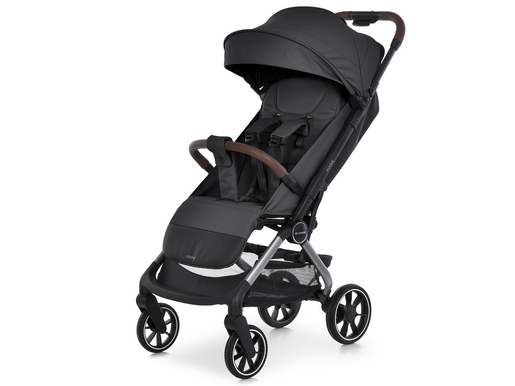Прогулочная коляска El Camino Roove ME 1230 Black PU колеса, черная