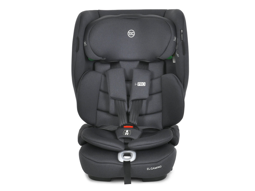 Детское автокресло El Camino i-PRO ME 1234 Gray, 76-150 см, ISOFIX, Top Tether, серый