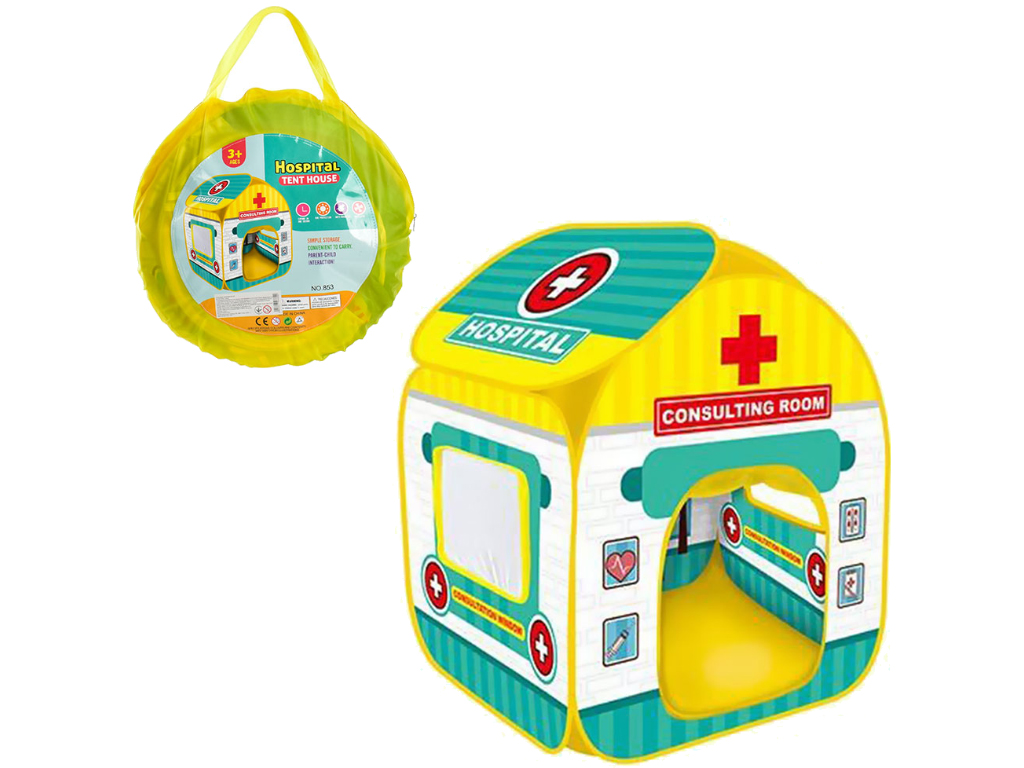 Палатка игровая Домик Медпункт MR 0688 102 см, вход на завязках, BabyToys