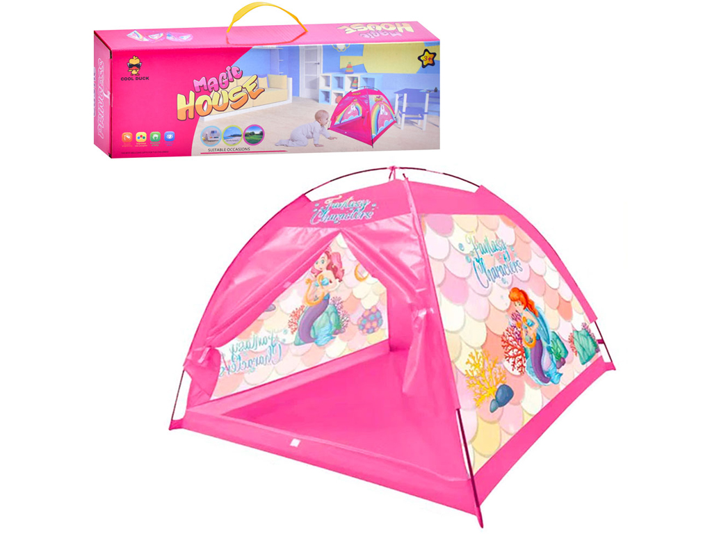 Палатка игровая домик MR 1117 118-118-90 см, каркасная, BabyToys