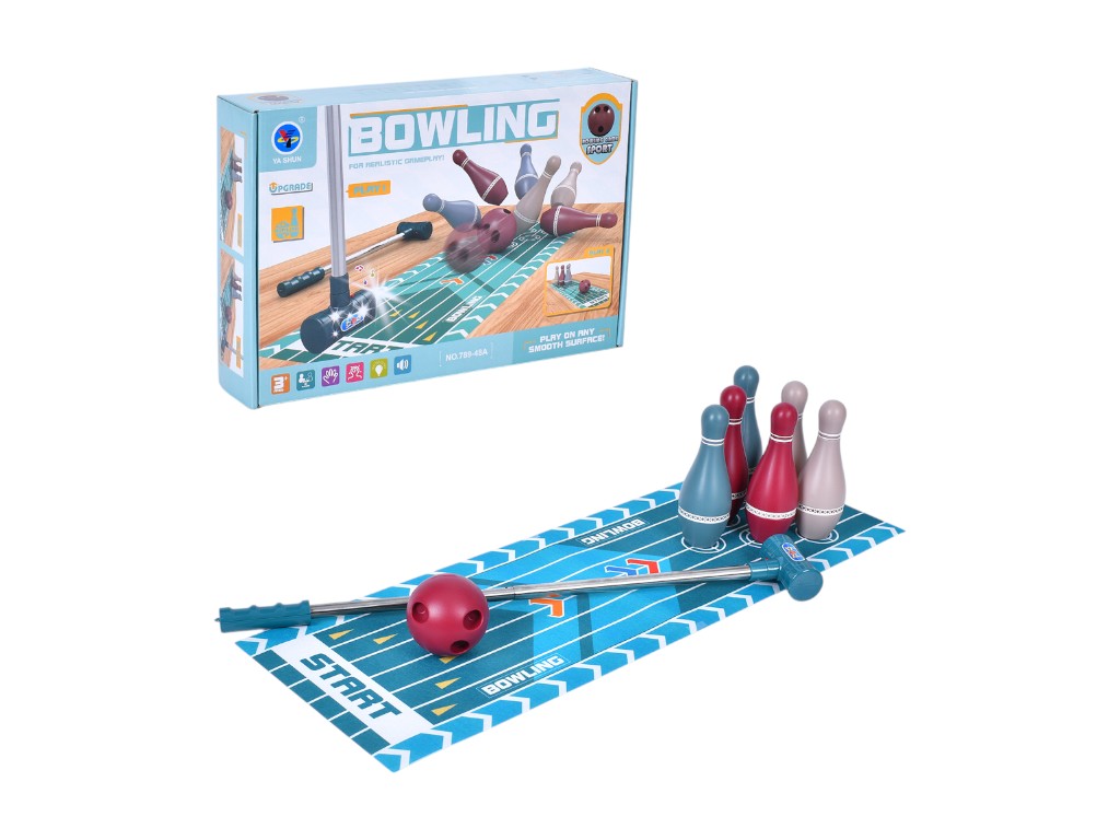 Игровой набор боулинг с полем, свет, звук