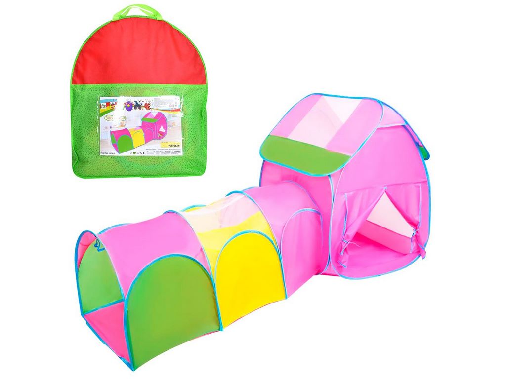 Палатка игровая с тоннелем MR1482 210×83×104 см, 2 входа, BabyToys