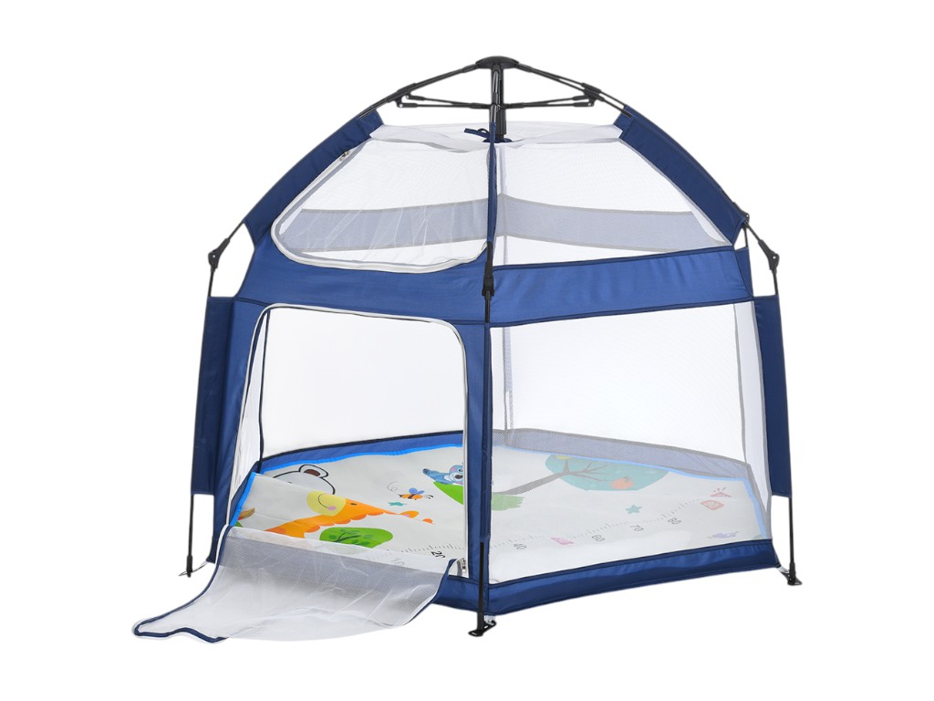 Палатка автоматическая MR 1512 Sapphire Blue 146×127×110 см, вход на молнии, BabyToys