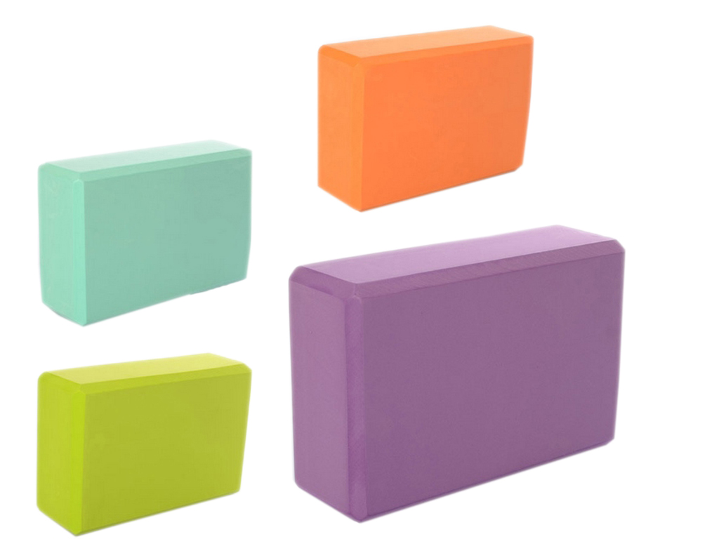 Блок для йоги опорный MS 0858-2, 22,5 см, EVA, 5 цветов, BabyToys