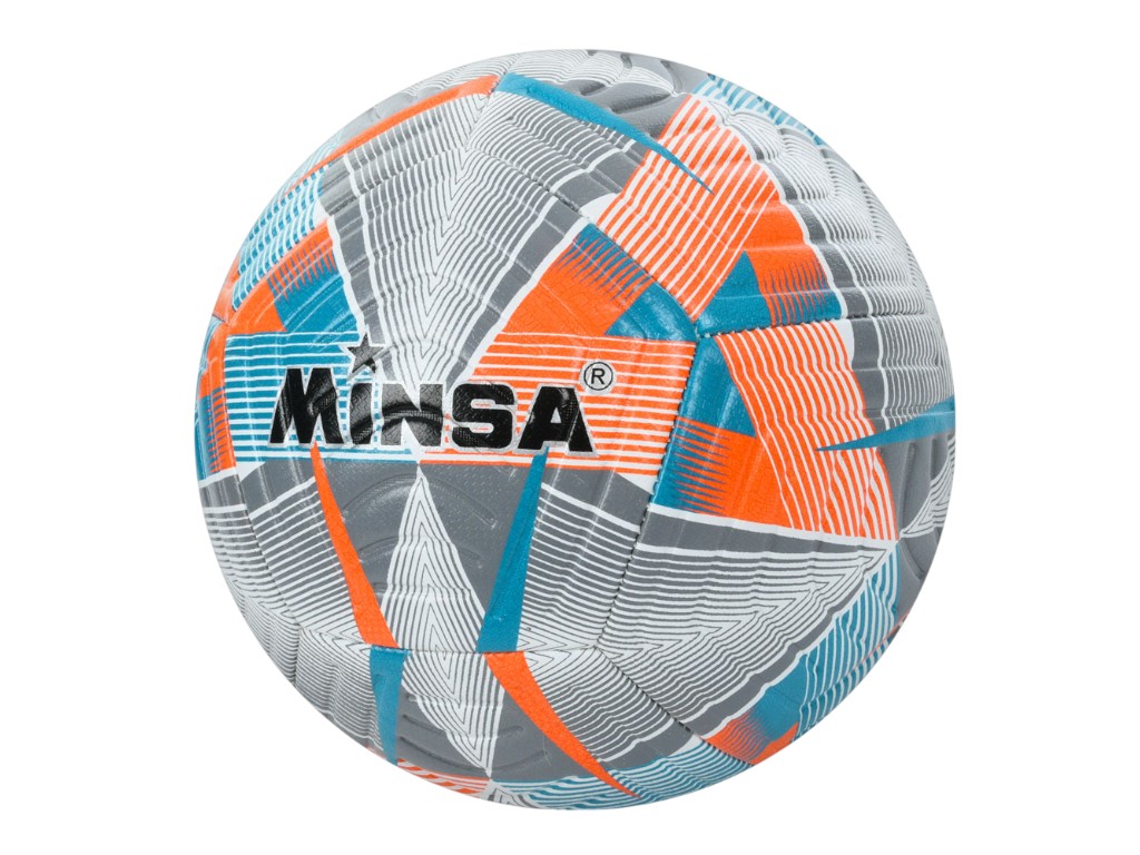 Мяч футбольный ламинированный MS 3713 MinSa, размер 5, текстурированная поверхность, TPU
