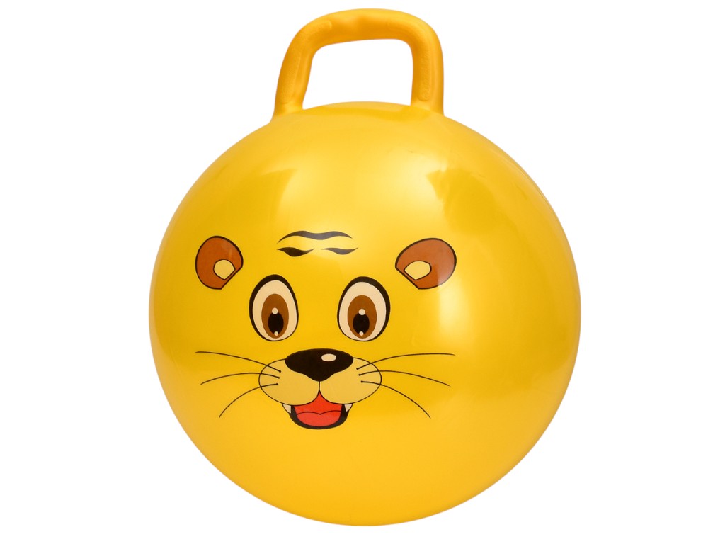 Игрушка мяч с ручкой 45 см, микс видов (цена за 1 шт)
