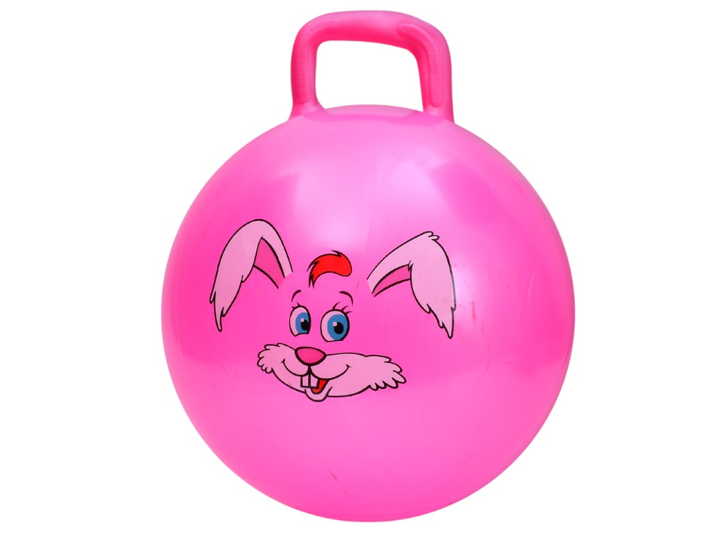 Игрушка мяч с ручкой 45 см, микс видов (цена за 1 шт)