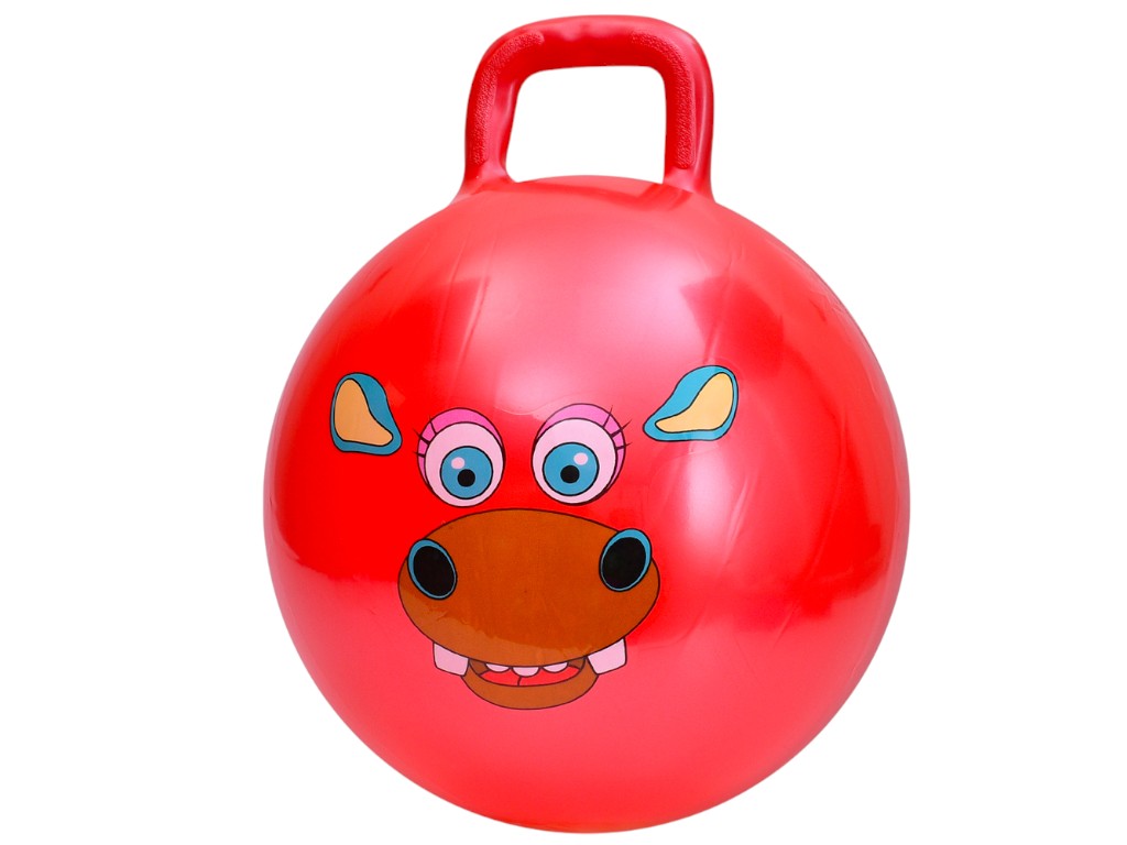Игрушка мяч с ручкой 45 см, микс видов (цена за 1 шт)