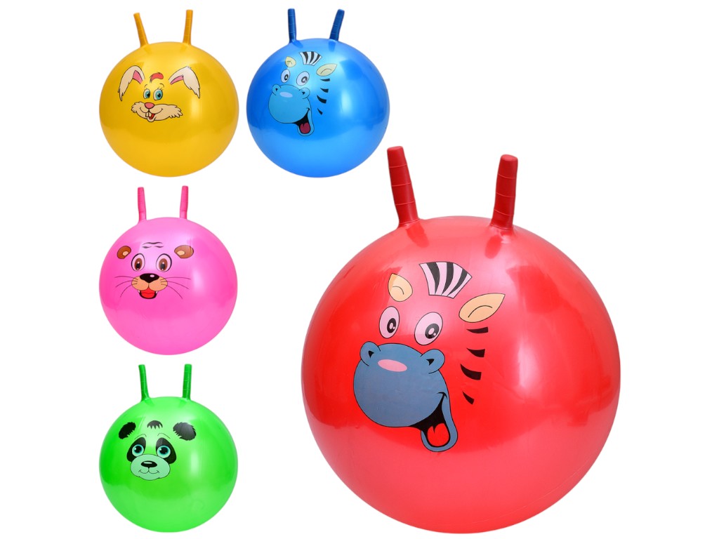 Мяч-прыгун с рожками MS 4302, 45 см, для прыжков и активных игр, BabyToys