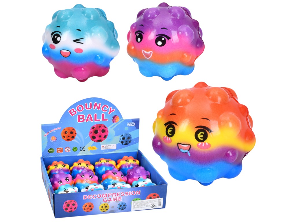 Игрушка антигравитационный мяч 6,5 см, 3 вида (цена за 1 шт)