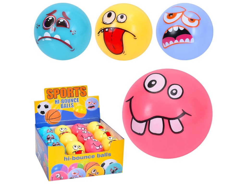 Игрушка мяч антистресс Смайл 6 см, 4 цвета (цена за 1 шт)