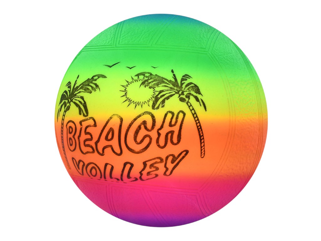 М'яч дитячий для пляжних ігор Beach Volley MS 4511, 6 дюймів, райдужний ефект