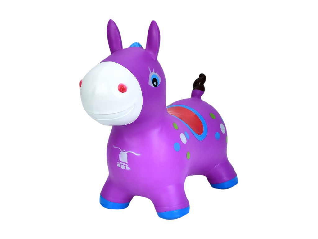 Игрушка прыгун надувная Лошадка с ручками, 6 цветов (цена за 1шт)