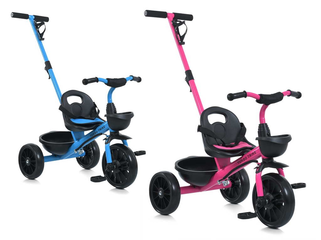 Велосипед трехколесный Turbo Trike MT 1041-2, колеса EVA, родительская ручка, 2 вида