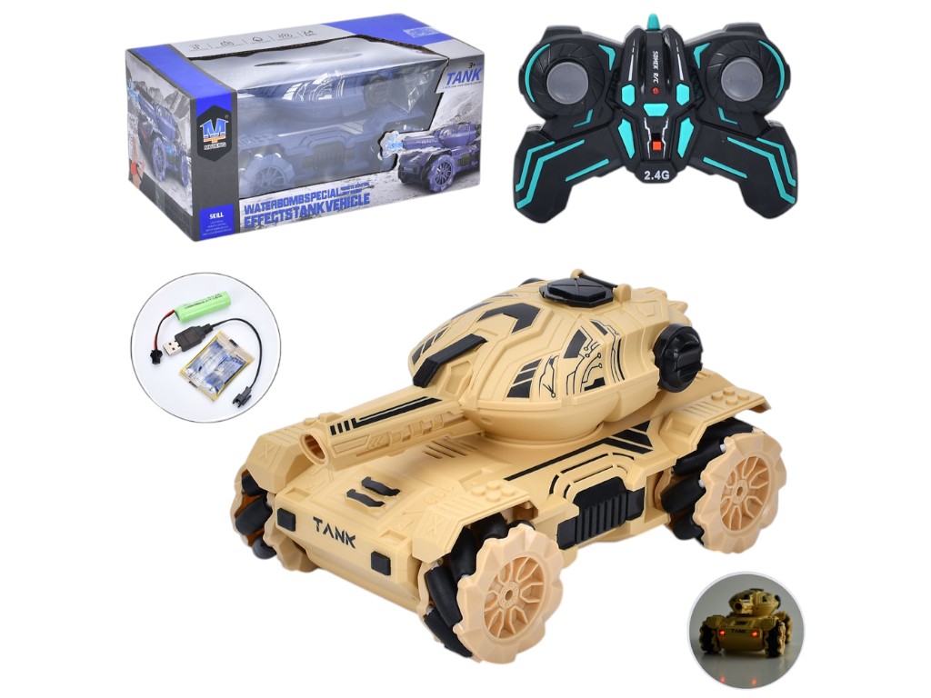 Игрушка танк на радиоуправлении, 1:16, стреляет водяными шарами, звук, свет (цена за 1 шт)