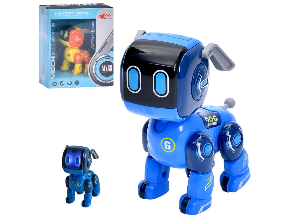 Іграшка собака інтерактивна Robot Dog MY66-J1209, 11,5 см, світиться та відтворює звук
