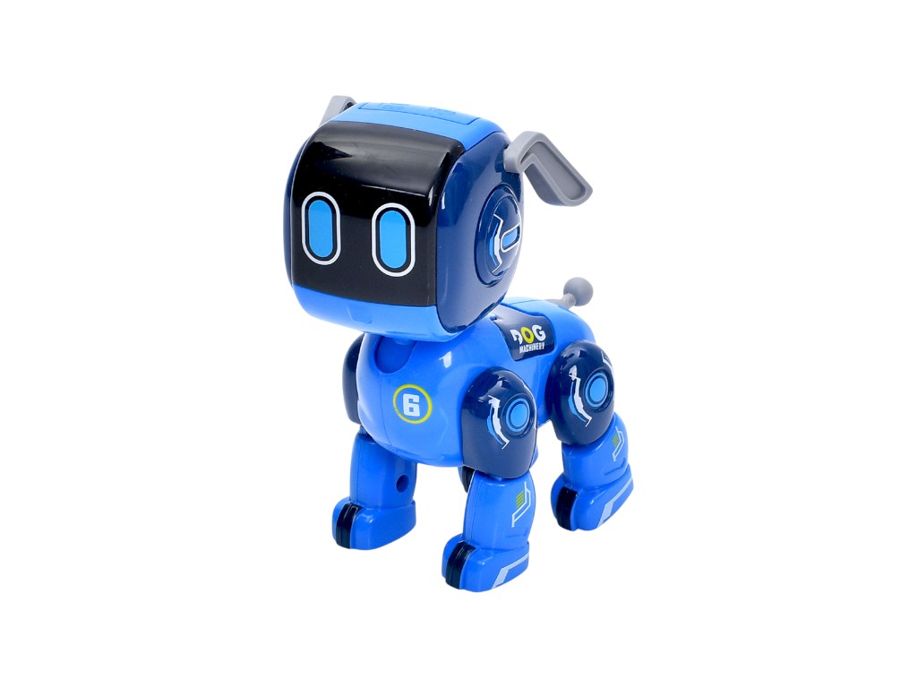 Іграшка собака інтерактивна Robot Dog MY66-J1209, 11,5 см, світиться та відтворює звук