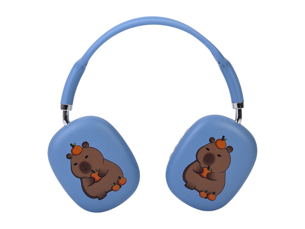 Навушники бездротові Bluetooth з малюнком капібари MZ-009; 6 видів; (ціна за 1шт)