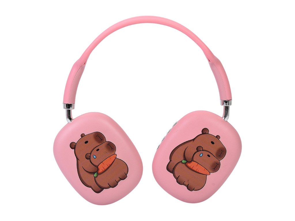 Навушники бездротові Bluetooth з малюнком капібари MZ-009; 6 видів; (ціна за 1шт)