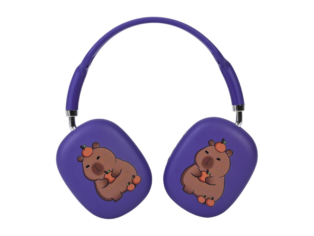 Навушники бездротові Bluetooth з малюнком капібари MZ-009; 6 видів; (ціна за 1шт)