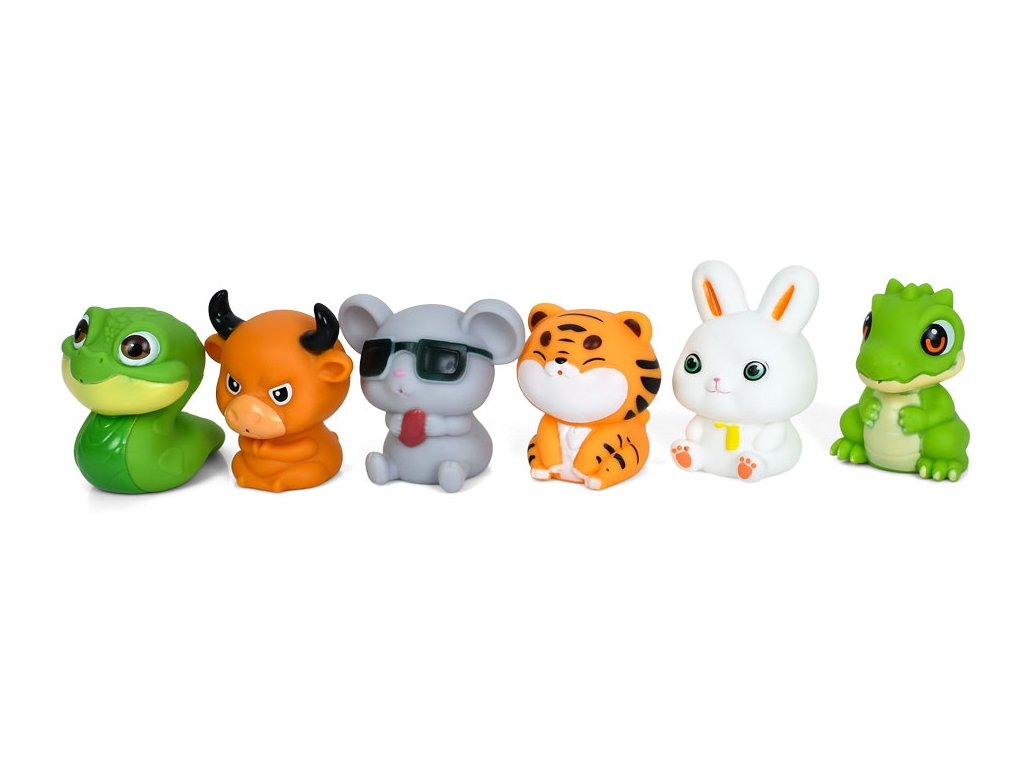 Игрушка для купания животного ПВХ P599-101-102, 7 см, 2 вида