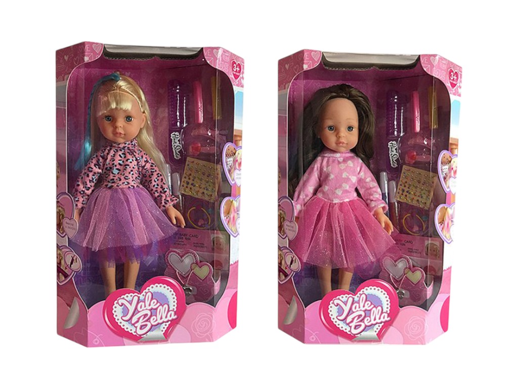 Кукла с аксессуарами, расческа, наклейки, 2 вида