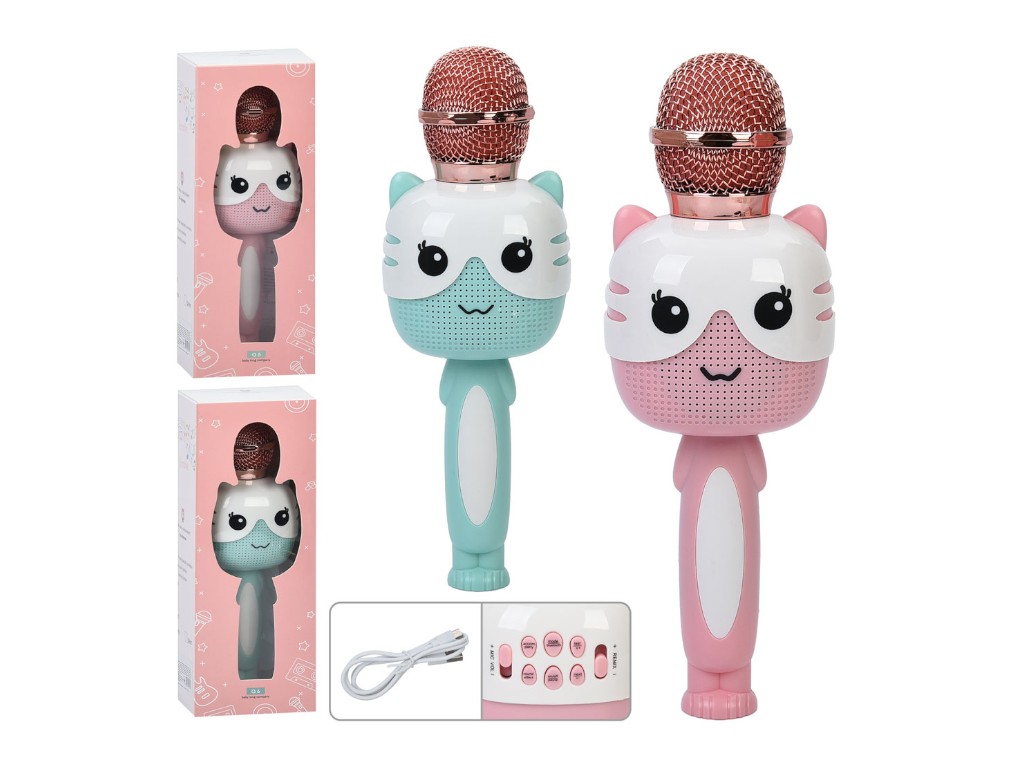 Мікрофон дитячий SMT 0021, Bluetooth, музика, TFслот, MP3, USB зарядне, 2 види