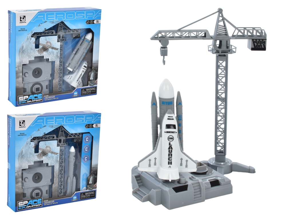 Космическая станция с запуском ракеты T079-079A, 29 см, игровой набор с фигурками