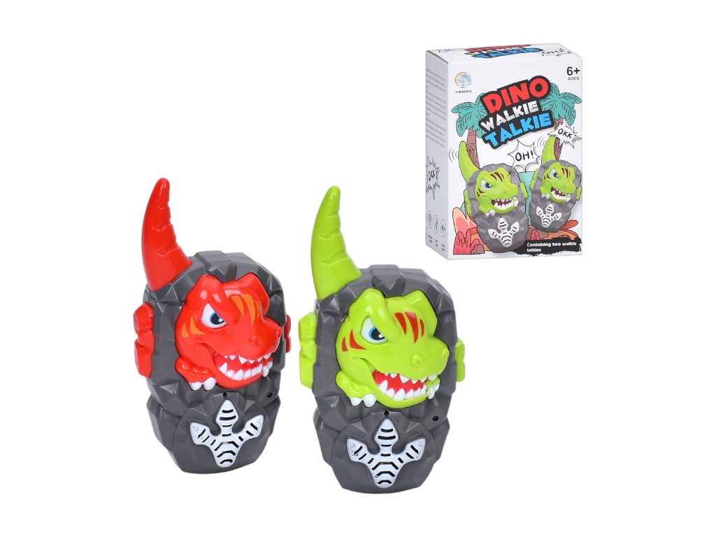Игрушка рация Dino Walkie Talkie T278, 13 см, связь между устройствами, 2 шт в наборе