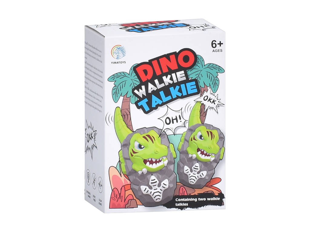 Игрушка рация Dino Walkie Talkie T278, 13 см, связь между устройствами, 2 шт в наборе