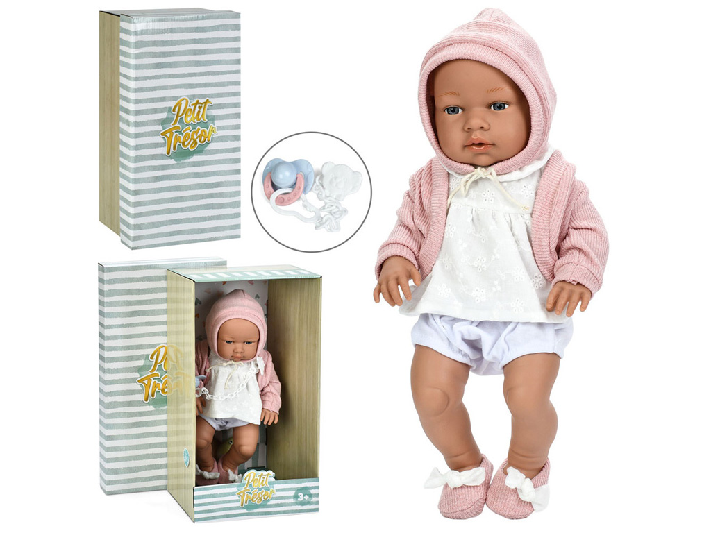 Пупс з пустушкою T691802 43 см, механічний, Limo Toy