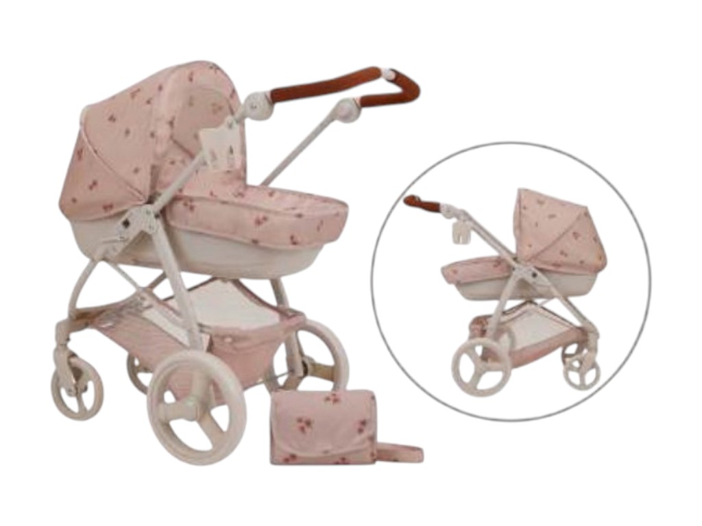 Коляска для кукол T726054, классическая, с люлькой и сумкой, регулируемая ручка EVA, Five Nine Crew