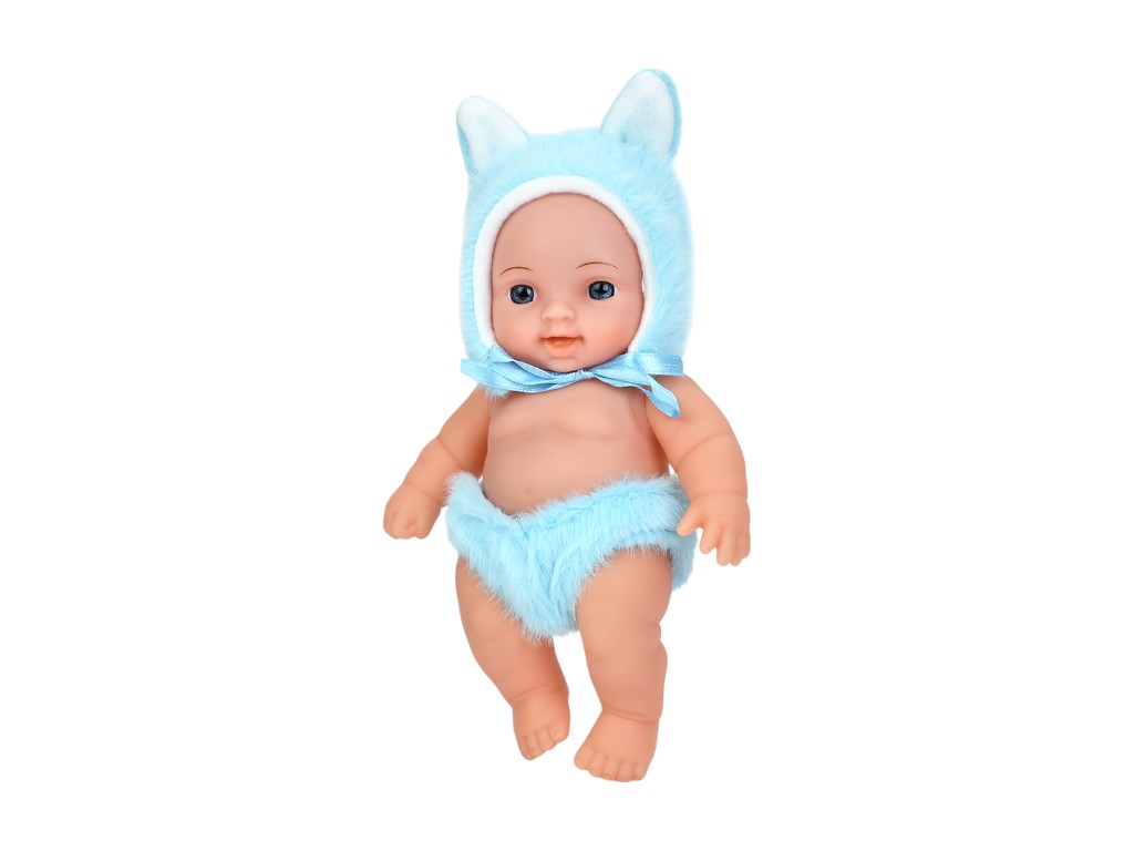 Пупс мягконабивной TBB08I 20 см, в костюме зайчика, Limo Toy