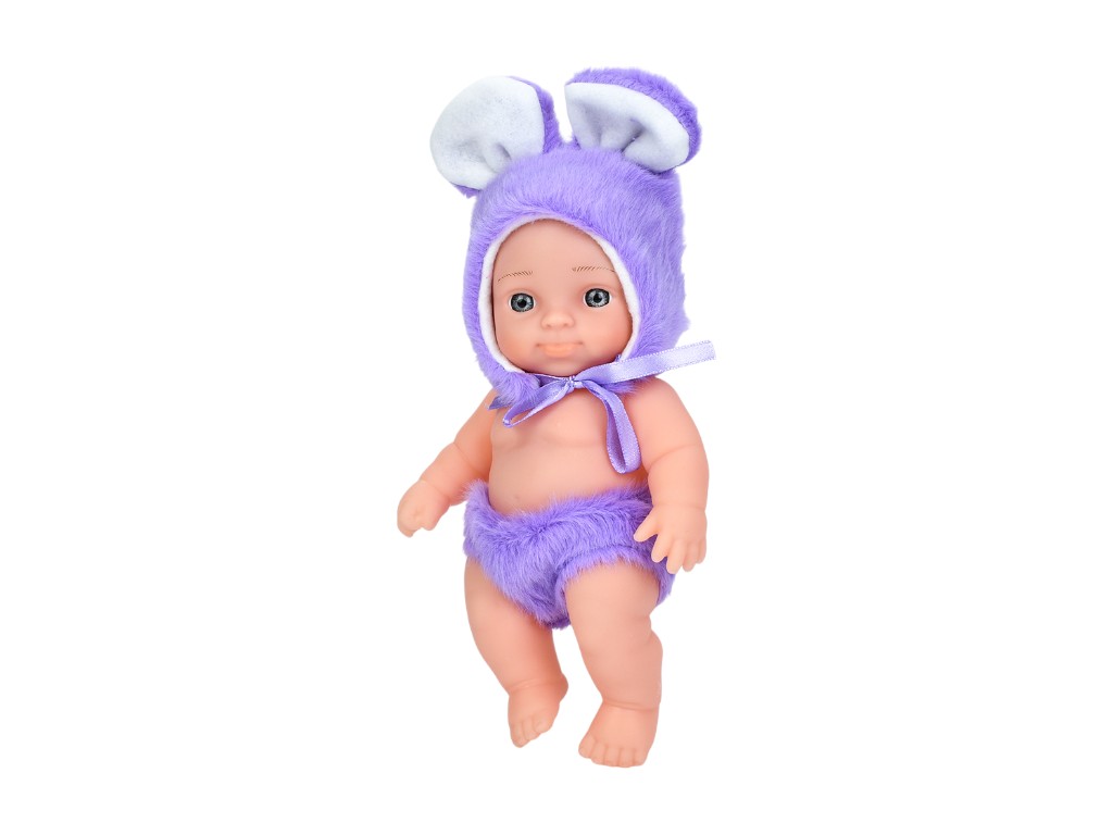 Пупс мягконабивной TBB08I 20 см, в костюме зайчика, Limo Toy