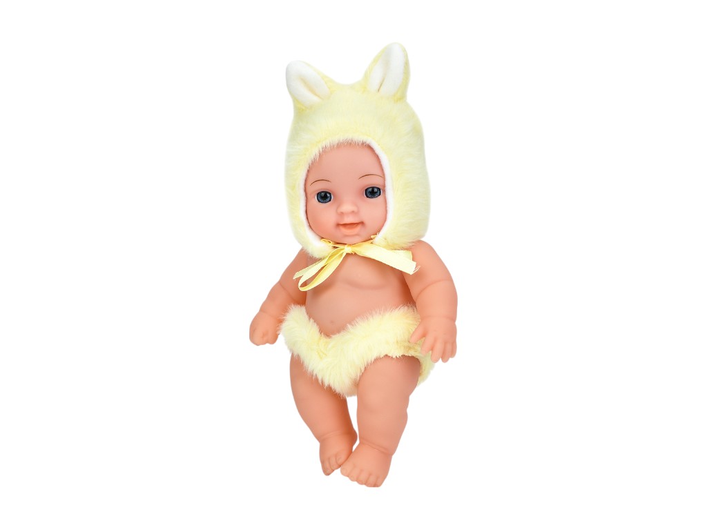 Пупс мягконабивной TBB08I 20 см, в костюме зайчика, Limo Toy