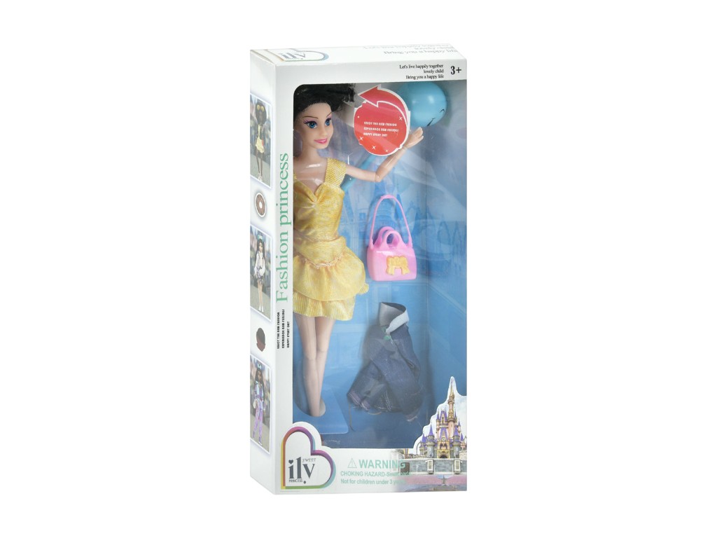 Кукла шарнирная с аксессуарами TK1057-1-2-4-5, 28 см, рюкзак и шарик (цена за 1 шт)