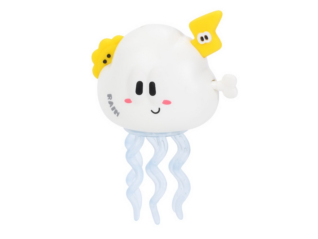 Игрушка для купания Облако-медуза, заводной механизм, 2 цвета