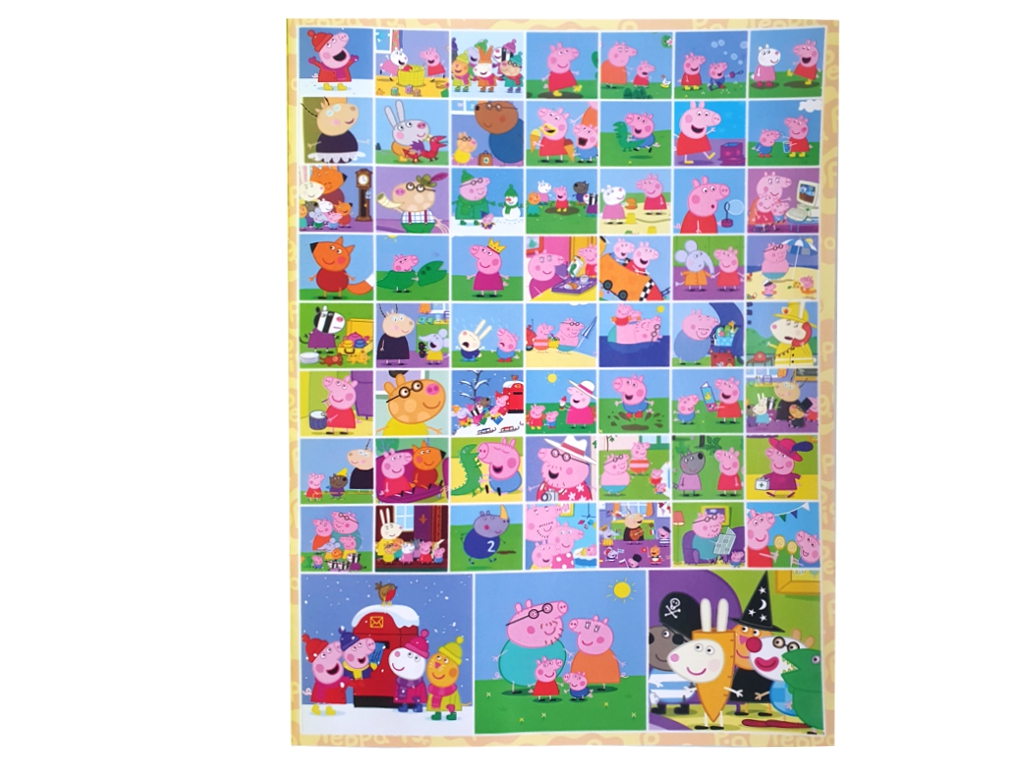 Розмальовка із завданнями "Peppa Pig" +118 наліпок А4, від 3 років, Читанка