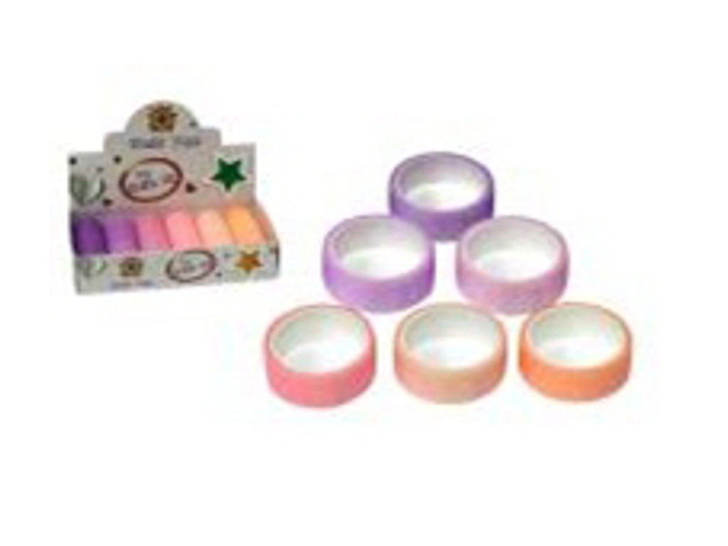 Лента для декора Washi 1334, 1,5 см × 1 м, микс видов (цена за 1 шт)