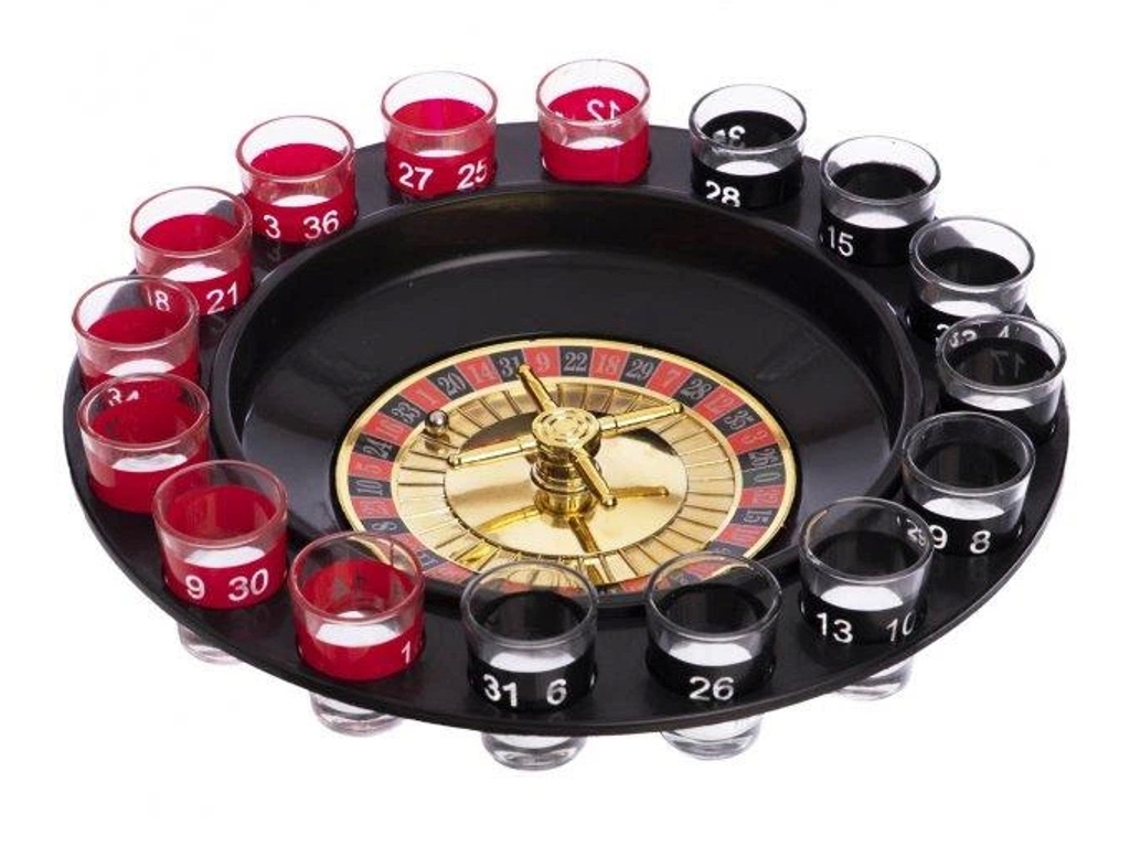 Игра настольная "Питьевая рулетка" 23869-2, с рюмками