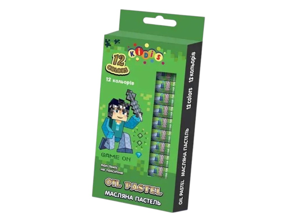 Пастель масляная KIDIS Level Up 9160, 12 цветов