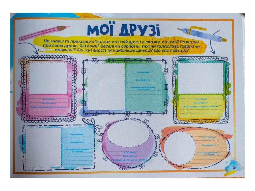 Щоденник "Про мене", 8+, Наочні посібники
